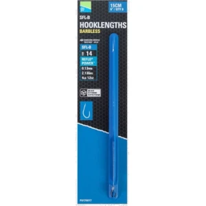 Carlige Legate PRESTON SFL-B cu Paleta, Nr.14, 15cm, 8buc/pac